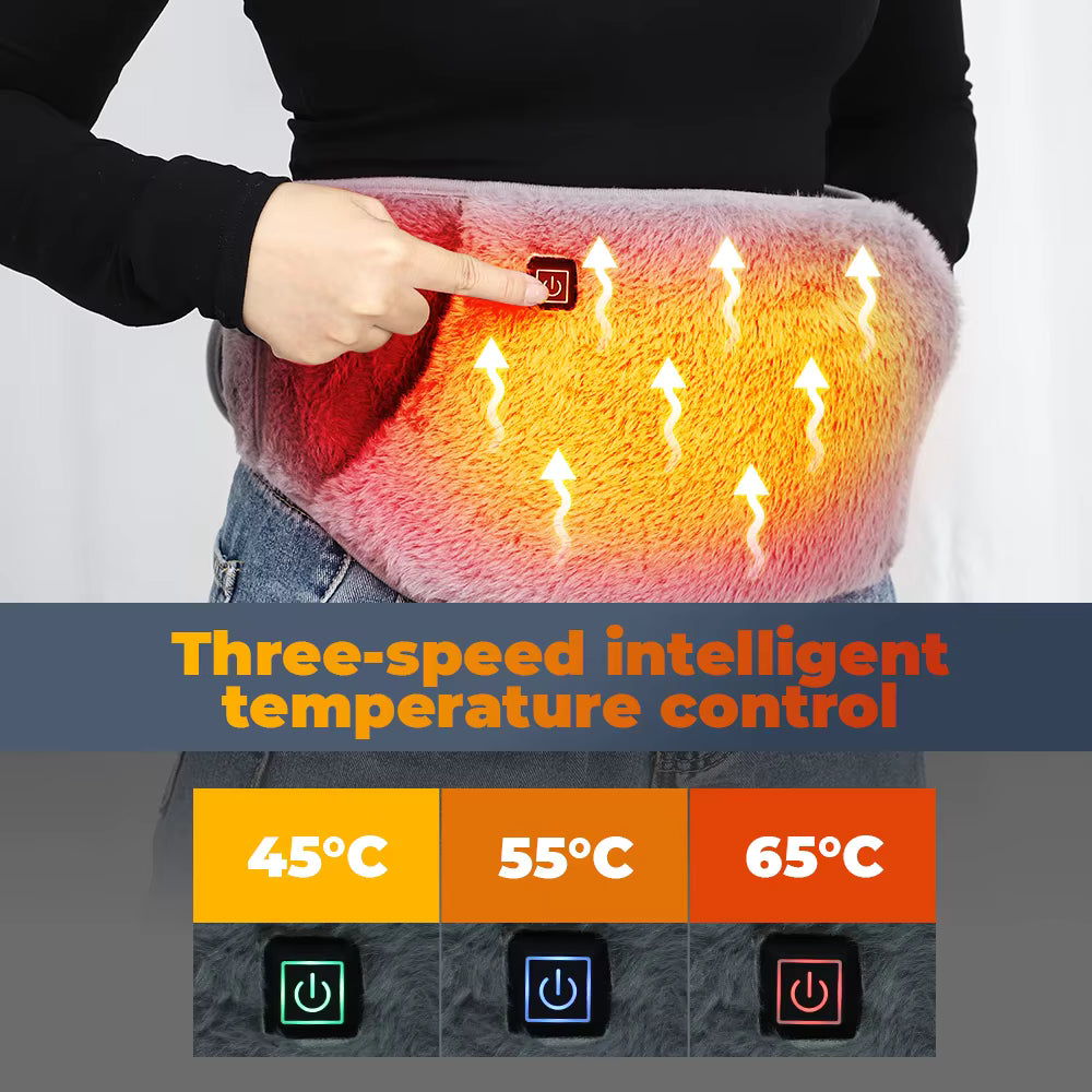 2-in-1 Electric Graphene Heating Belt & Hand Warmer for Menstrual & Waist Relief