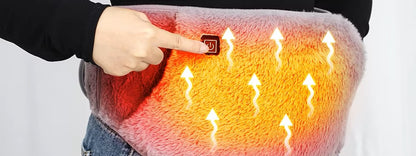 2-in-1 Electric Graphene Heating Belt & Hand Warmer for Menstrual & Waist Relief