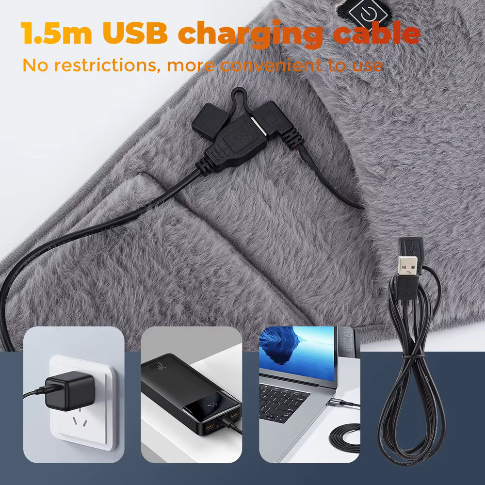 2-in-1 Electric Graphene Heating Belt & Hand Warmer for Menstrual & Waist Relief
